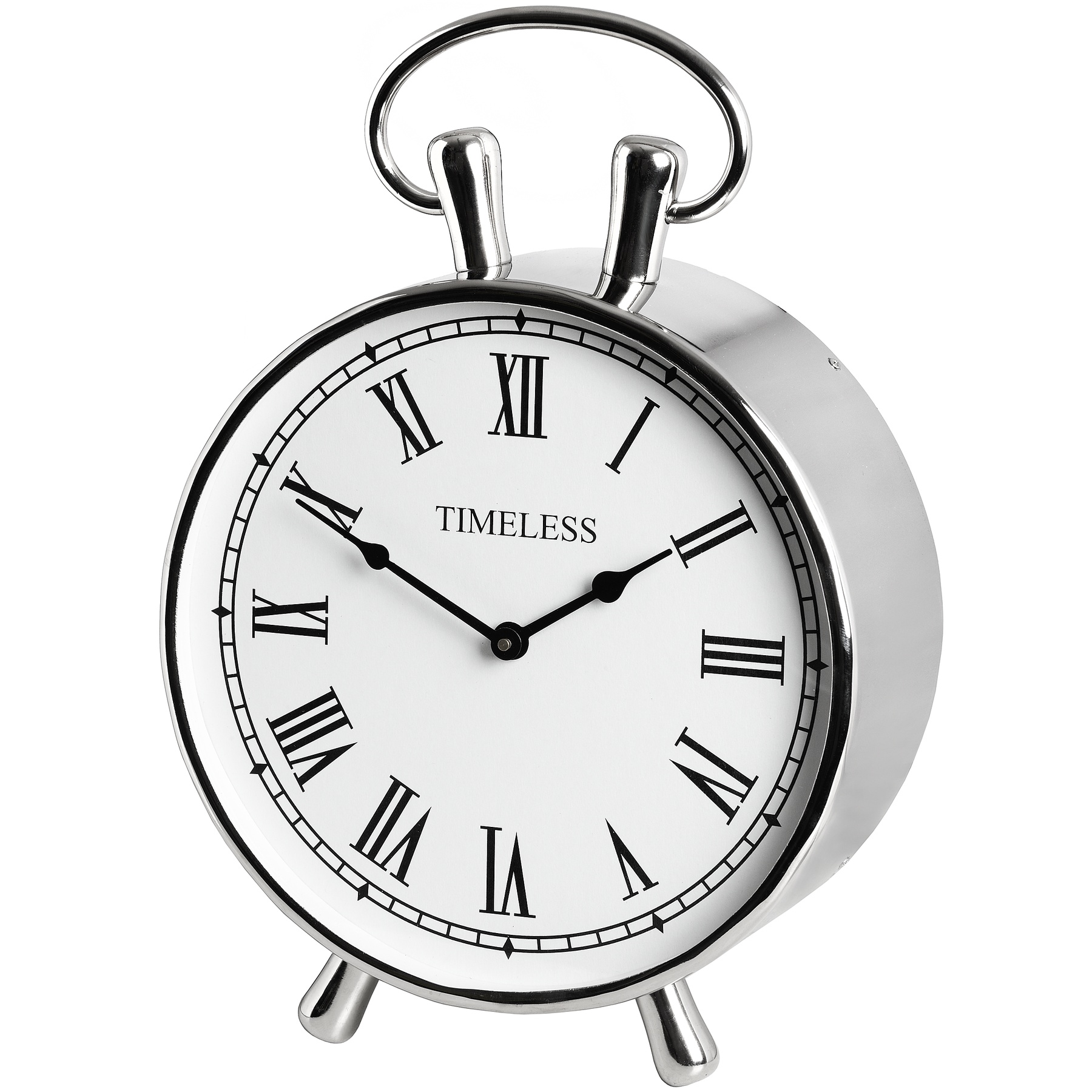 Chrome Mantel Clock
