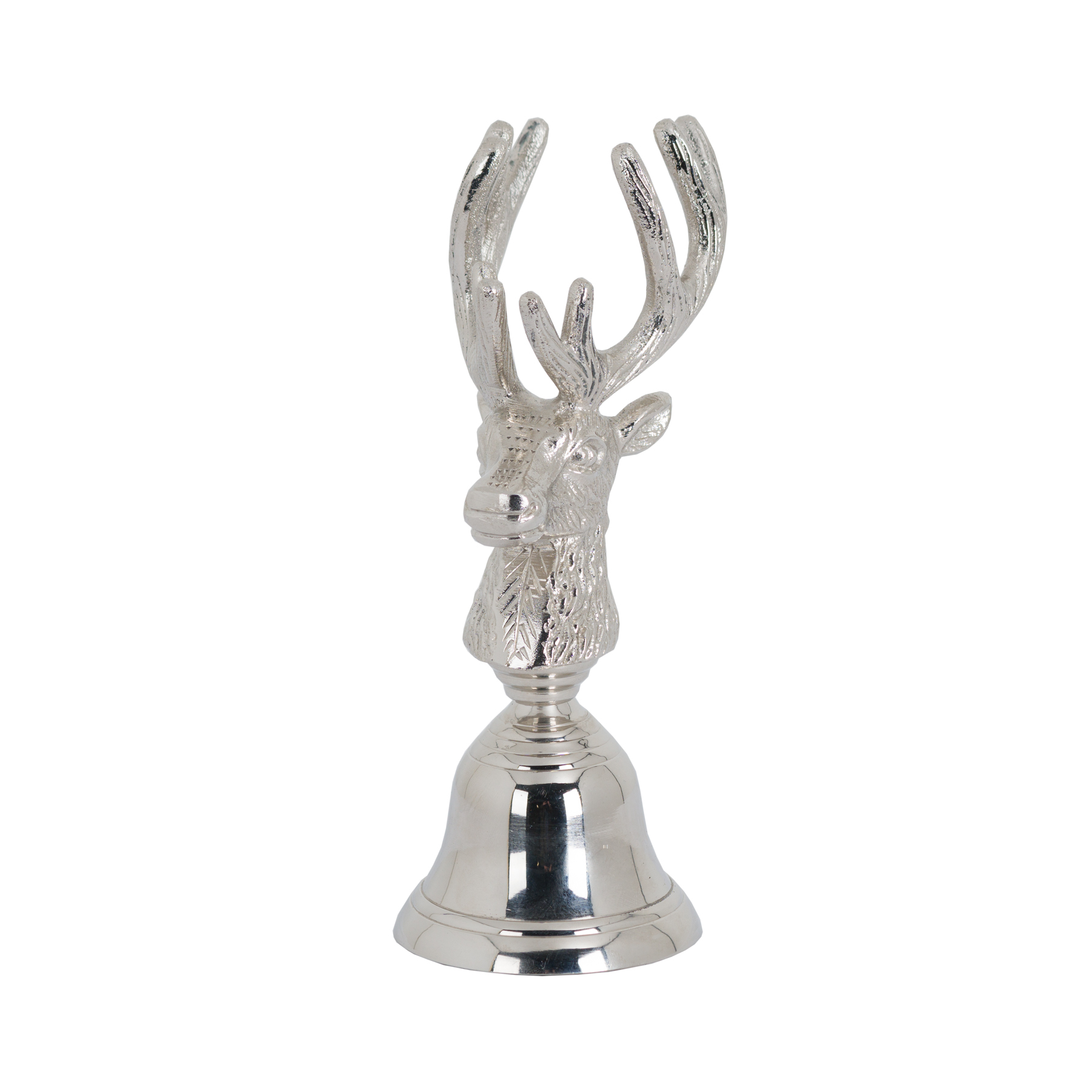 Brushed Silver Stag Bell