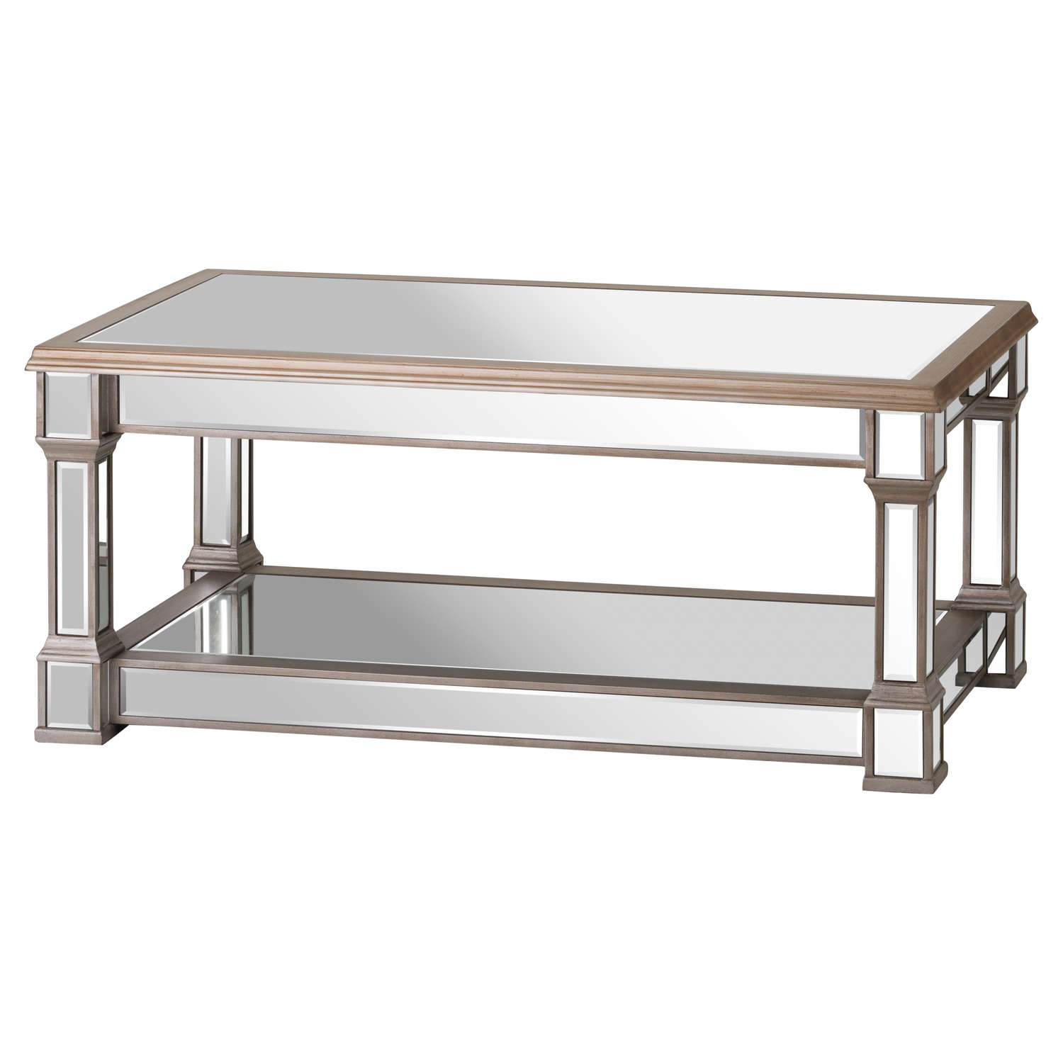 The Belfry Collection Mirrored Display Coffee Table