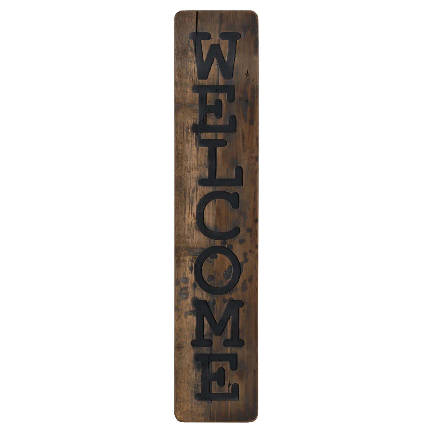 Welcome Large Rustic Wooden Message Plaque