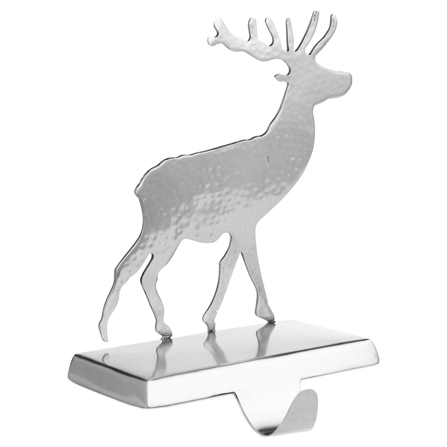 Silver Stag Stocking Holder