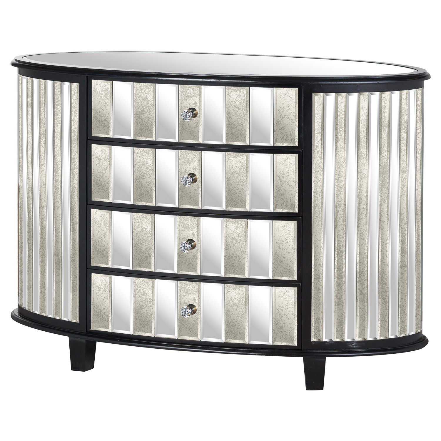 Soho Collection 4 Drawer Oval Chest