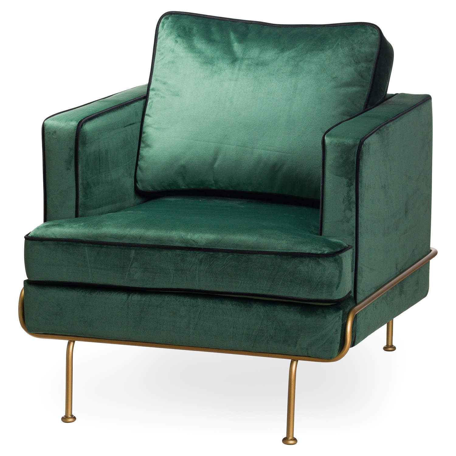 Arden Emerald Green Velvet Arm Chair