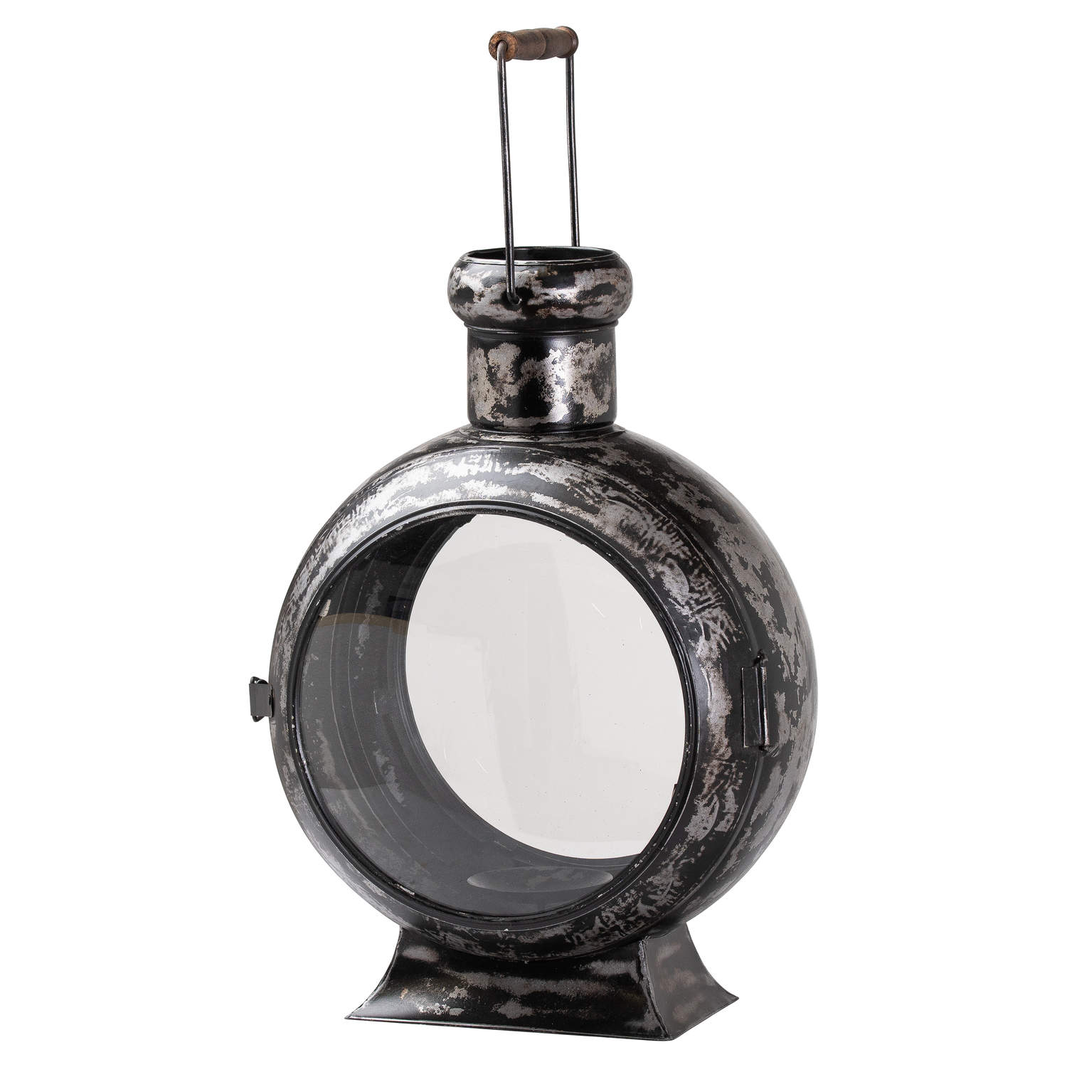 Large Grey Porthole Lantern