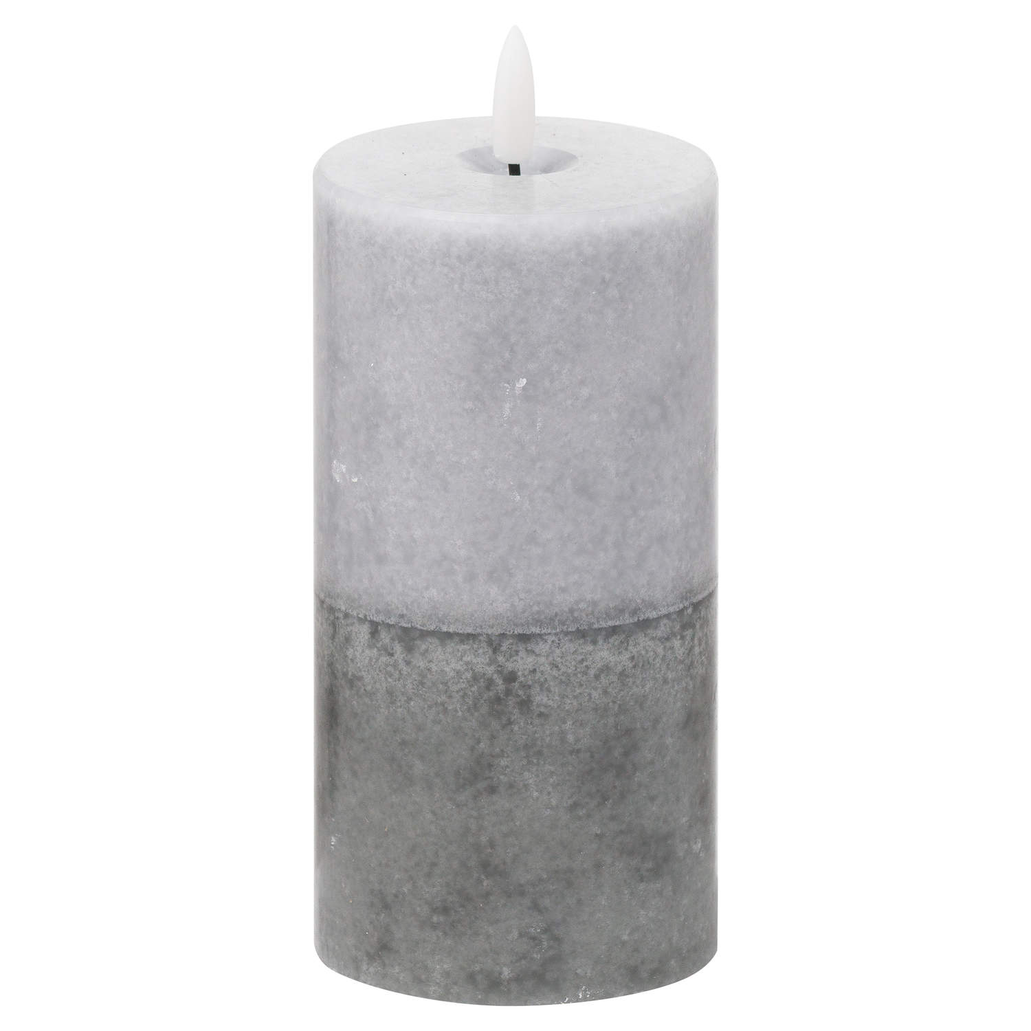 Luxe Collection Natural Glow 3×6 Grey  Dipped LED Candle