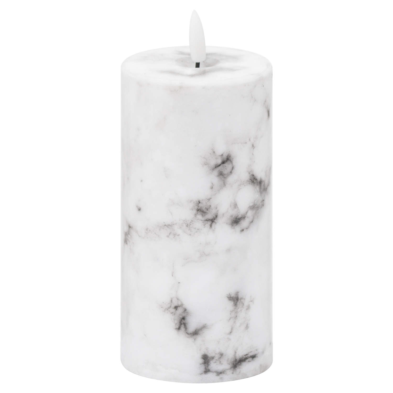Luxe Collection Natural Glow 3×6 Marble Effect LED Candle
