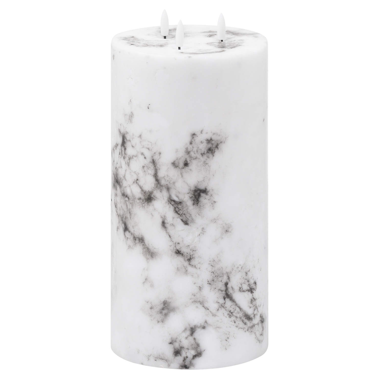 Luxe Collection Natural Glow 6×12 Marble Effect LED Candle