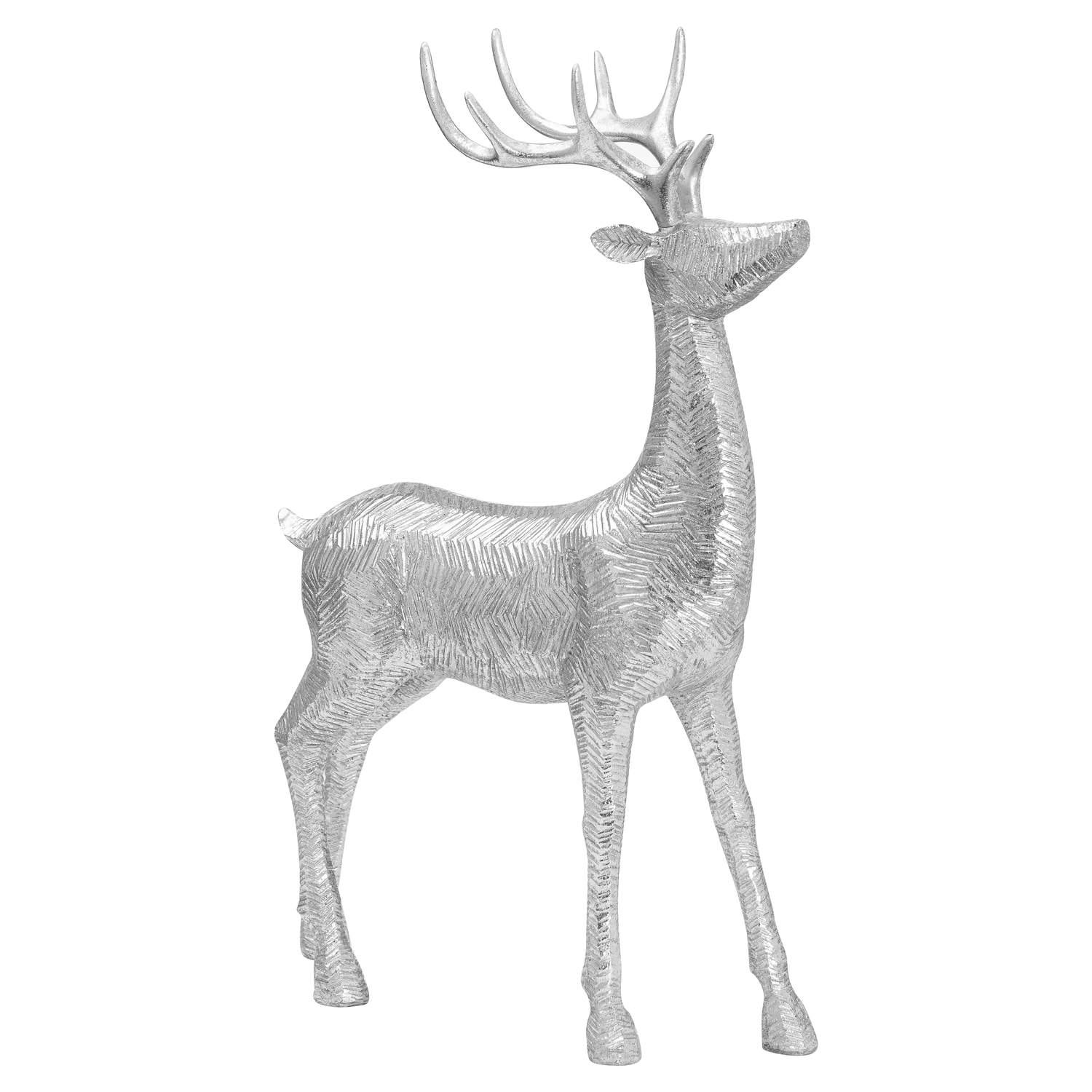 Decortive Wood Effect Standing Deer
