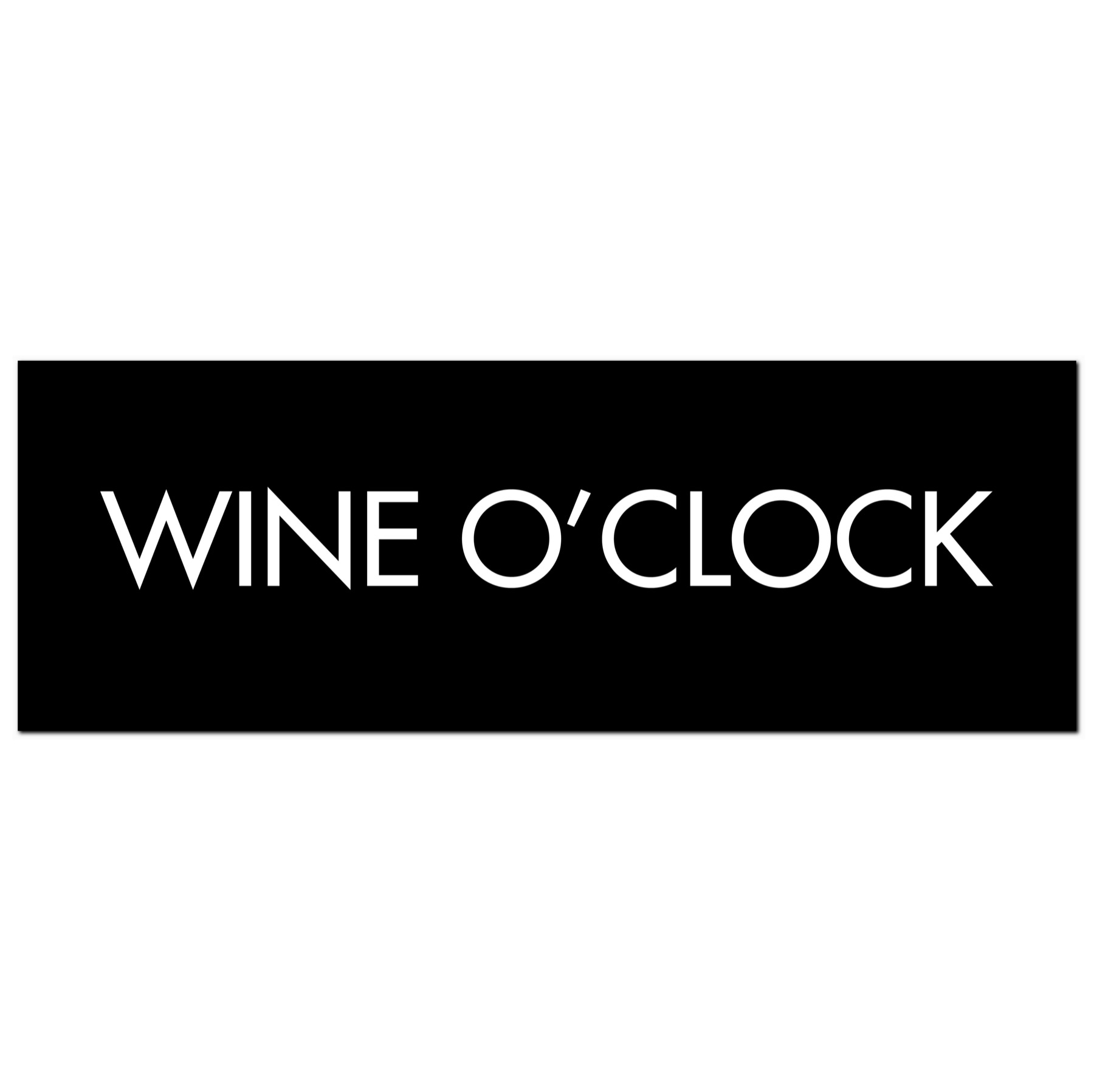 Wine O’Clock Silver Foil Plaque