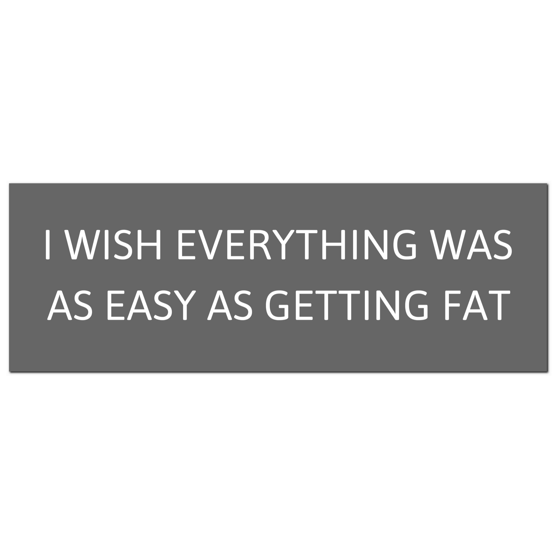 I Wish Everything Was As Easy  Silver Foil Plaque