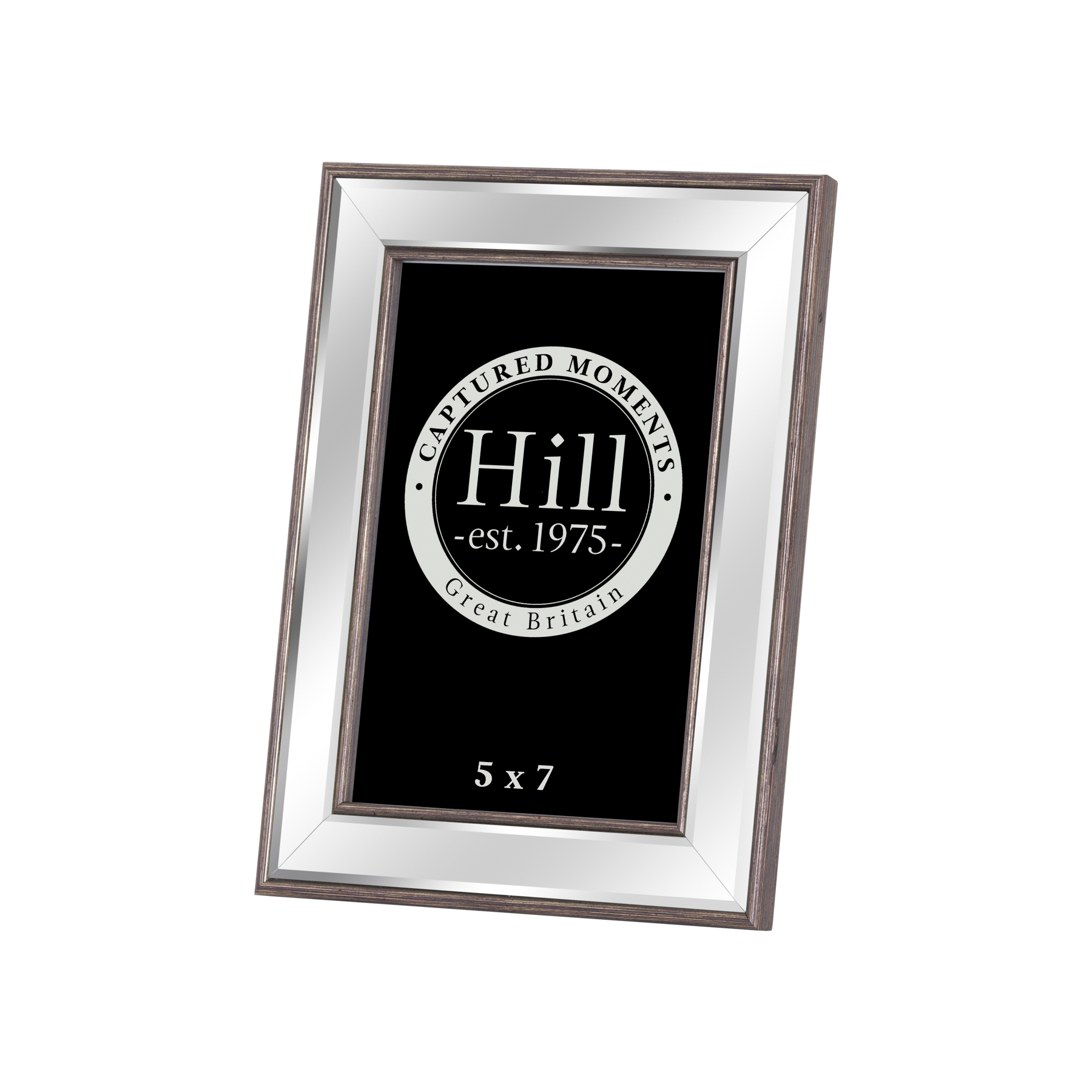 Champagne Edged Bevelled Mirror Photo Frame 5X7