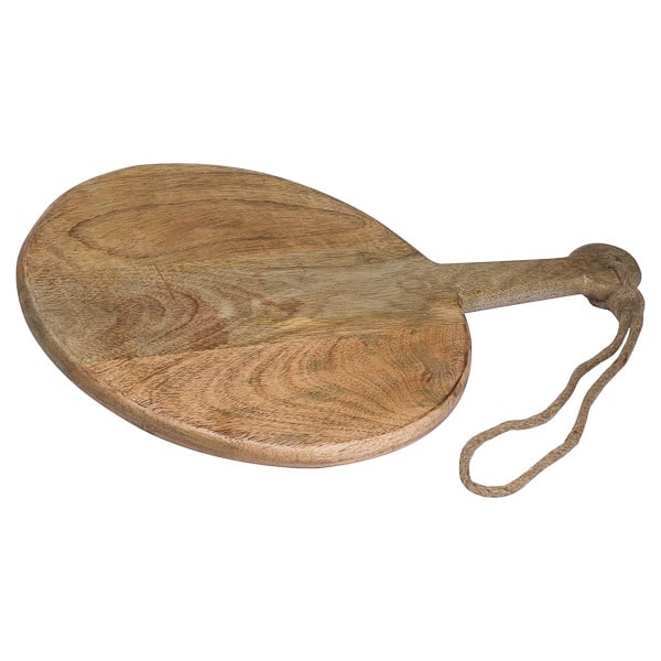 Large Round Hanging Hard Wood Chopping Board