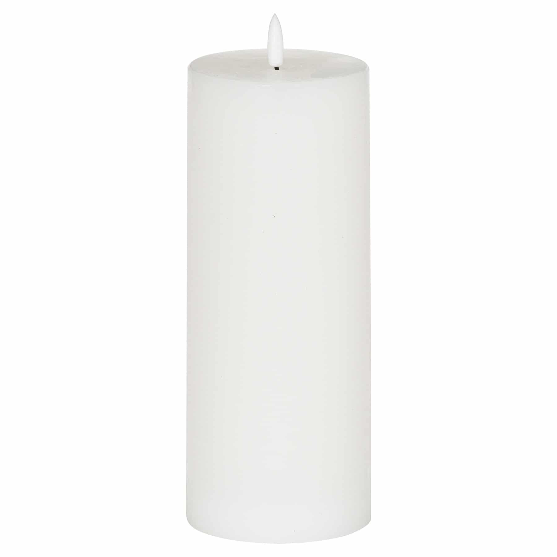 Luxe Collection Natural Glow 3.5×9 LED White Candle