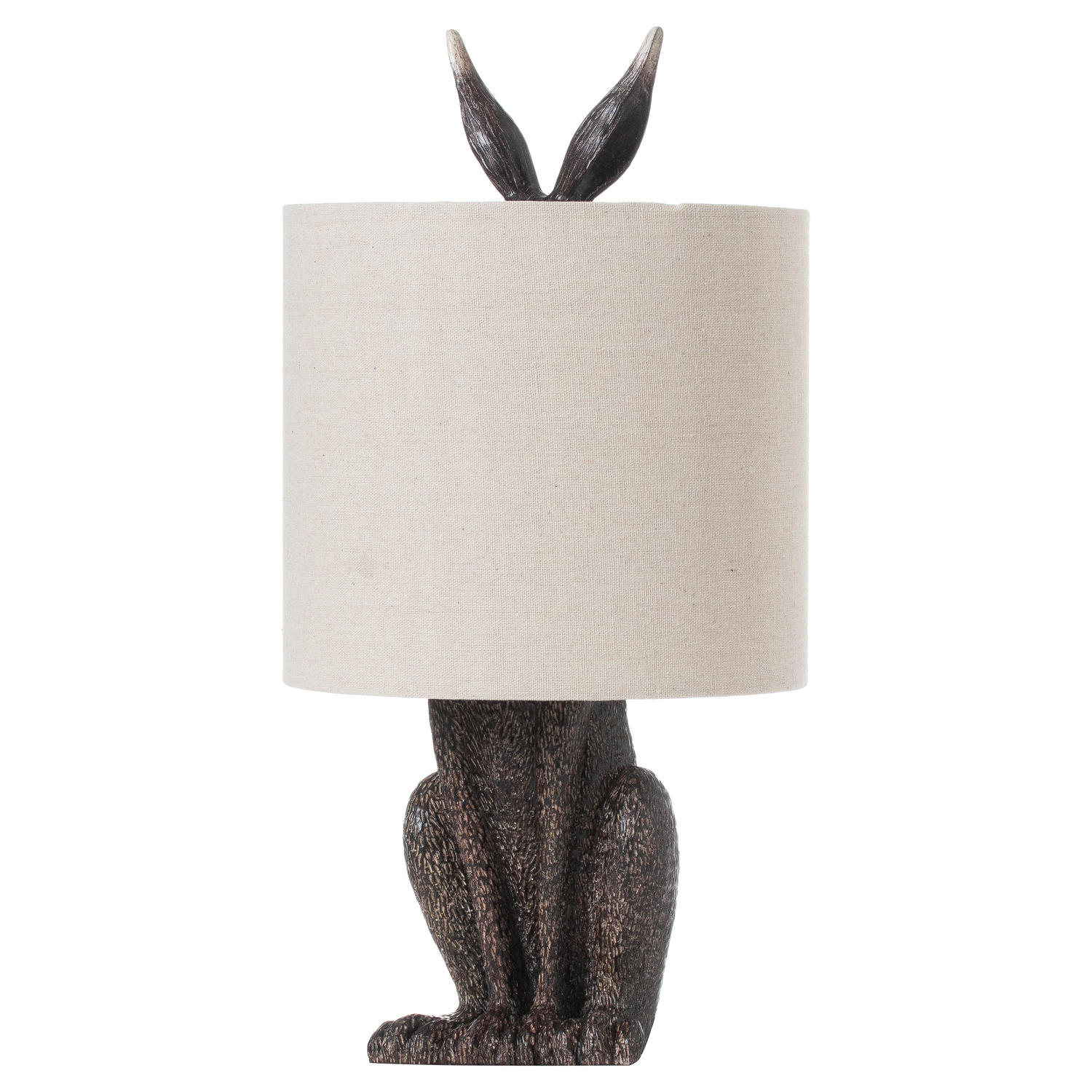 Hare Table Lamp With Linen Shade