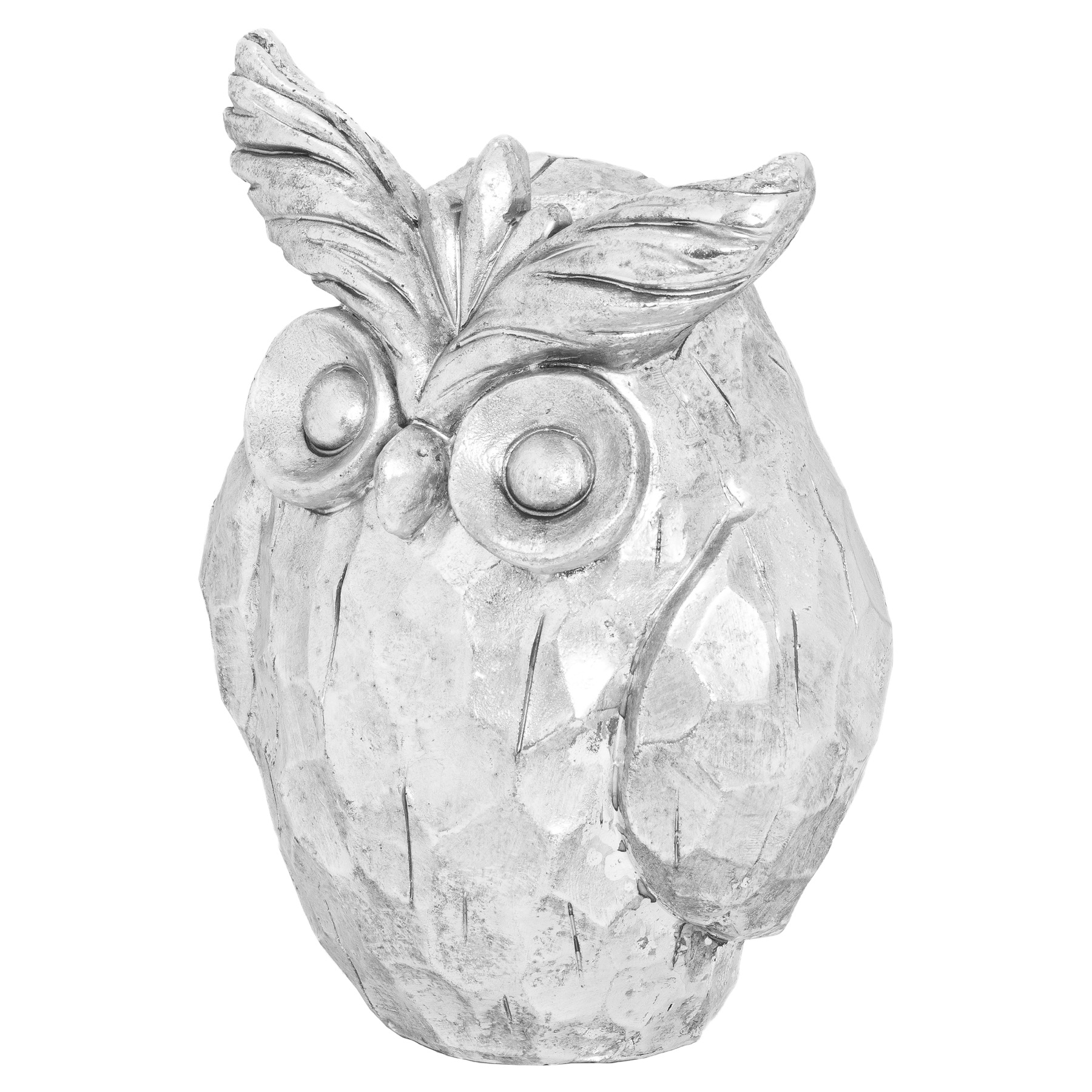 Otis The Large Silver Ceramic Owl