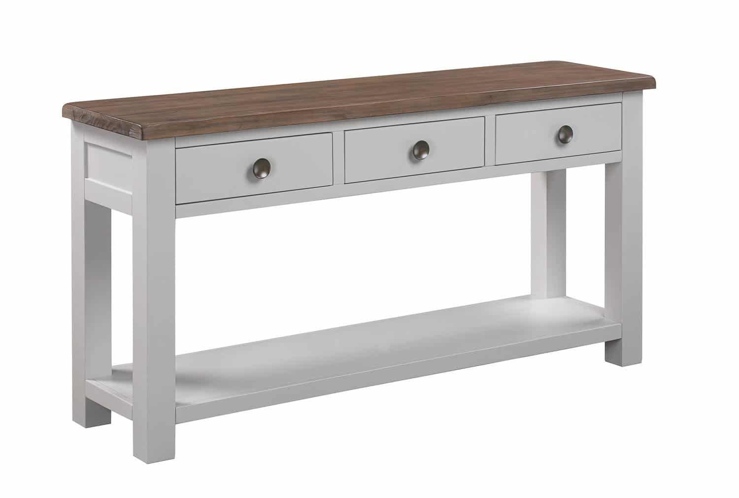 The Hampton Collection Three Drawer Console Table