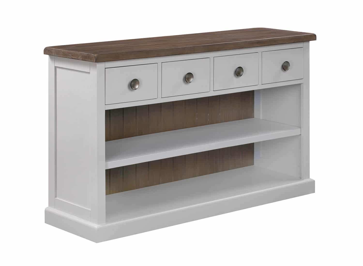 The Hampton Collection Four Drawer Low Bookcase