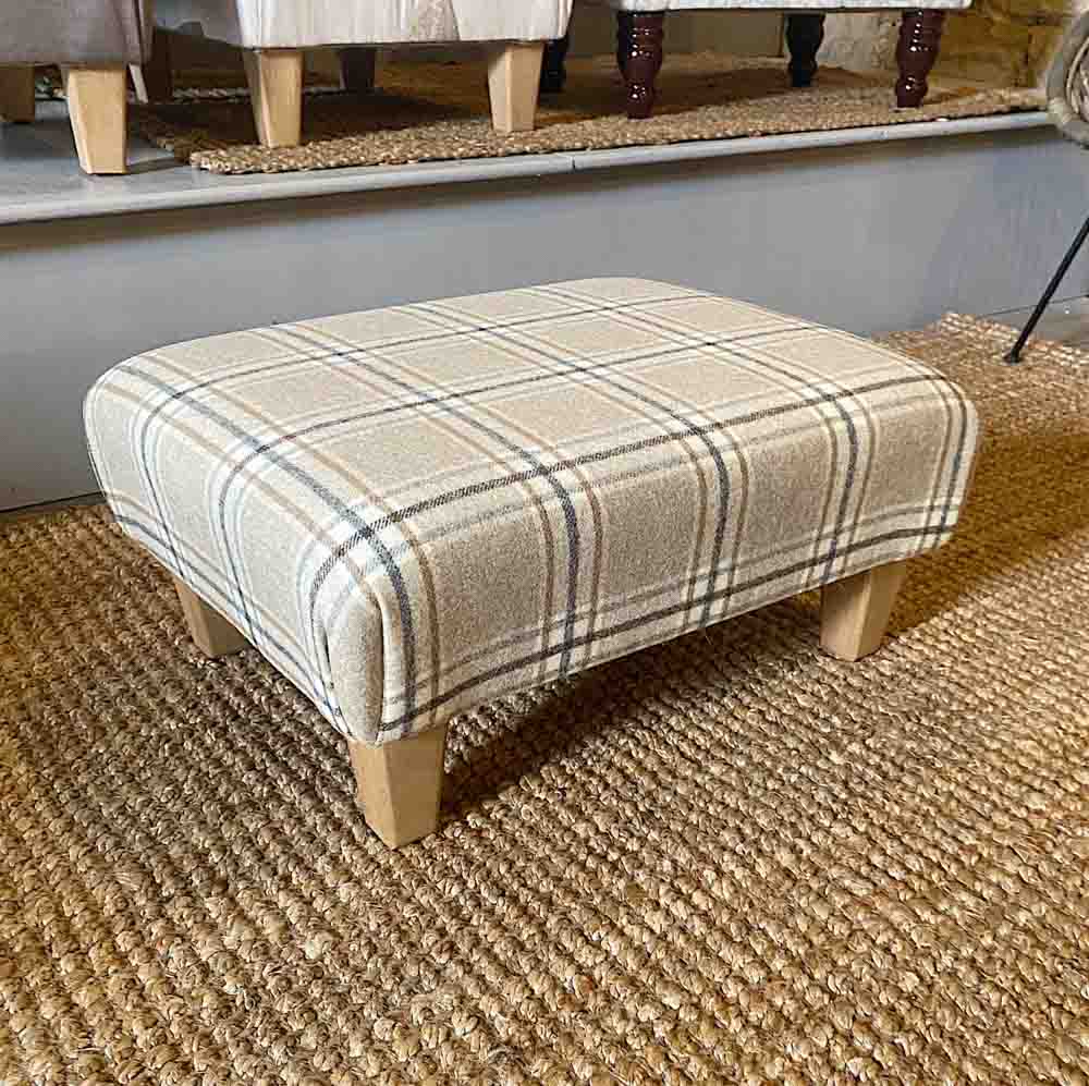 Oatmeal Pattern Footstool