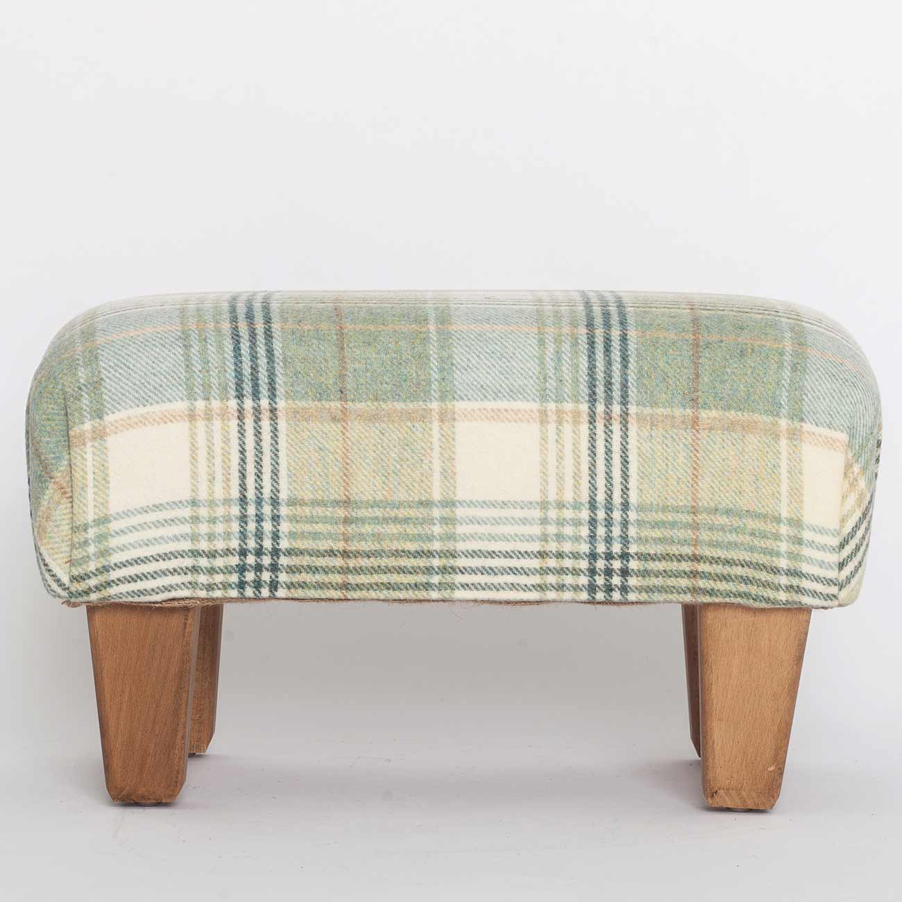 green-stripes-footstool4 fabric from JLP