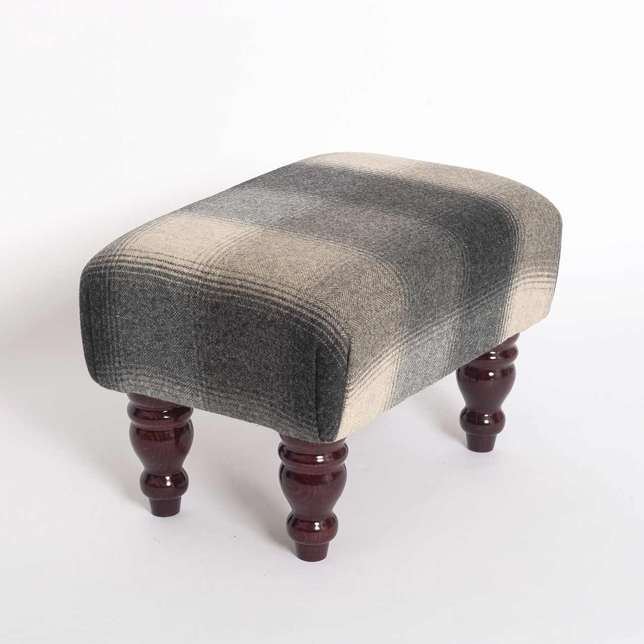 grey-squares-footstool3 fabric from JLP