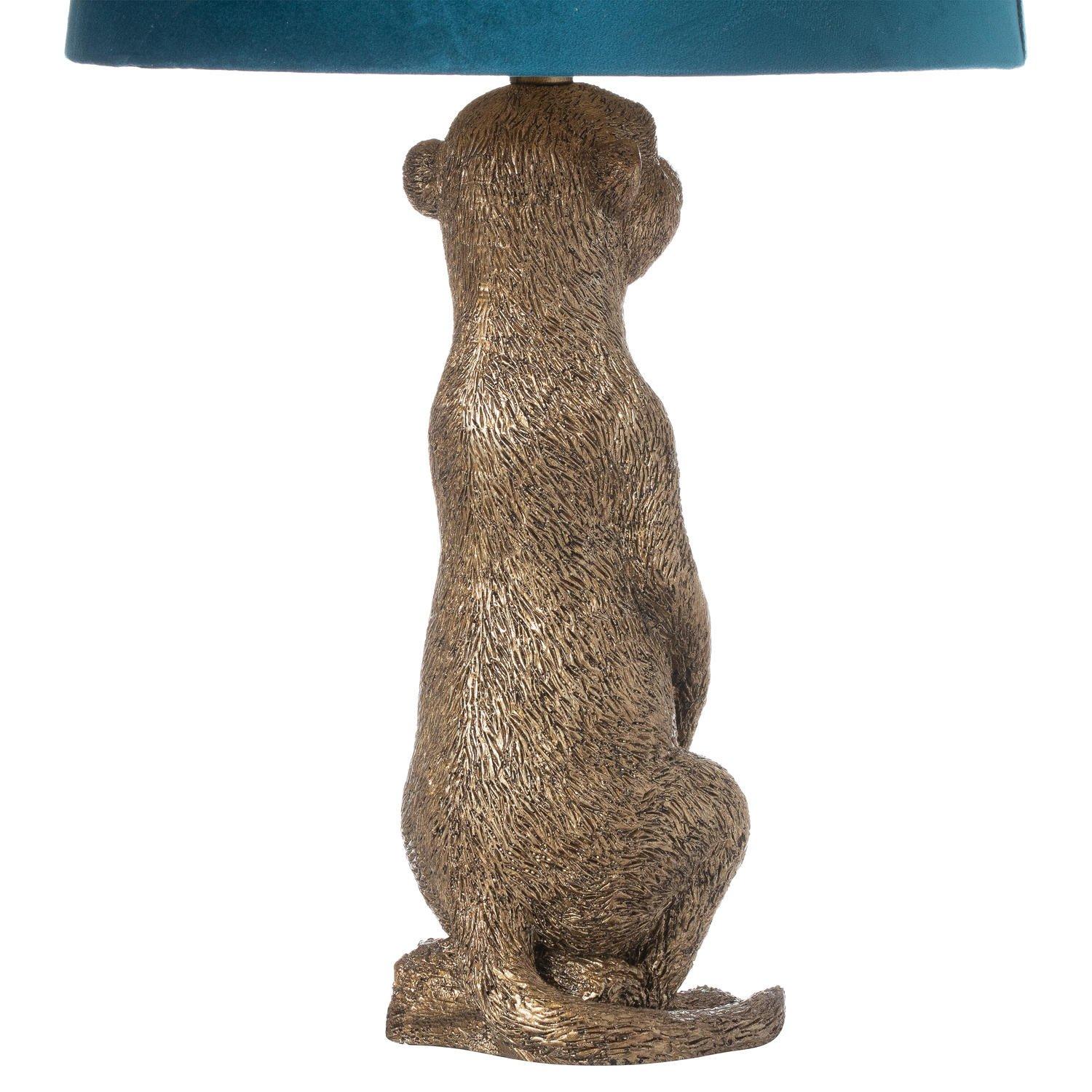 morris-the-meerkat-table-lamp-with-teal-velvet-shade_21672-a fabric from JLP