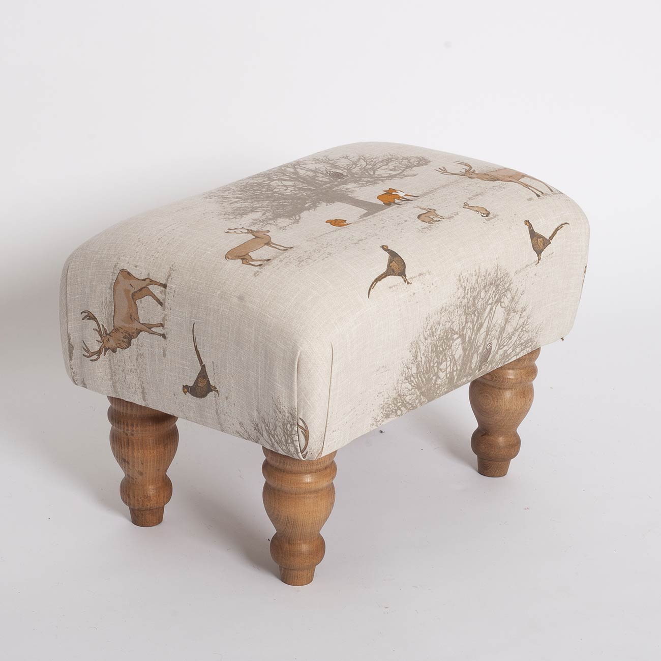 pheasant-print-footstool12 fabric from JLP