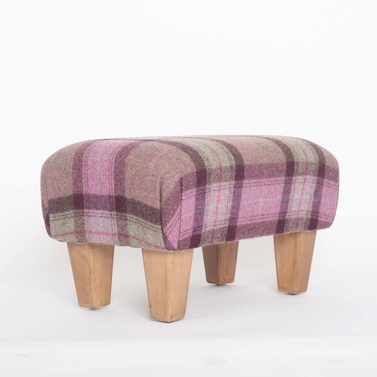 pink-tartan-footstool9 fabric from JLP