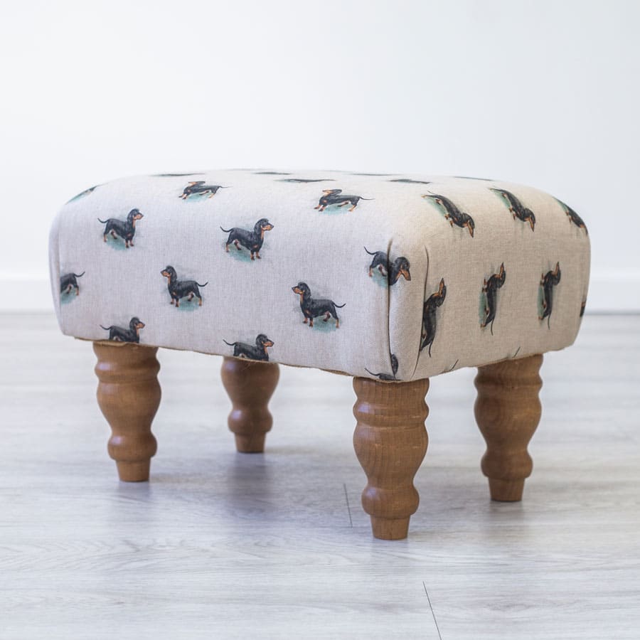 sausage_dog_footstool_c fabric from JLP